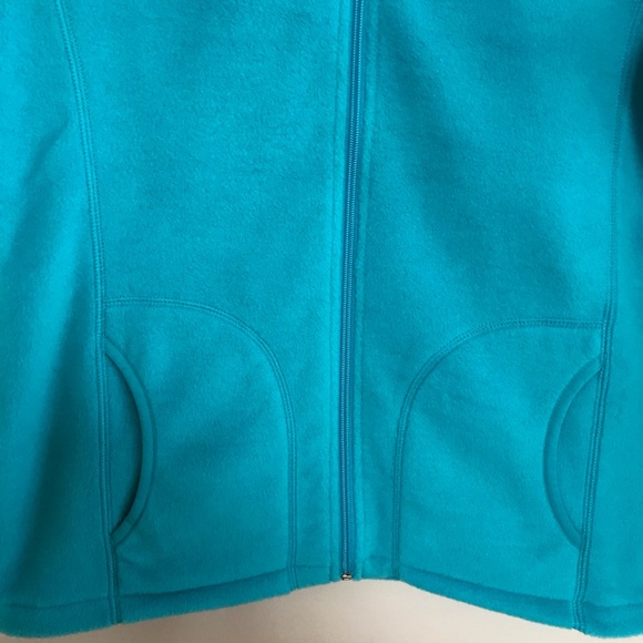 Woolrich petite fleece jacket turquoise blue - Picture 2 of 9